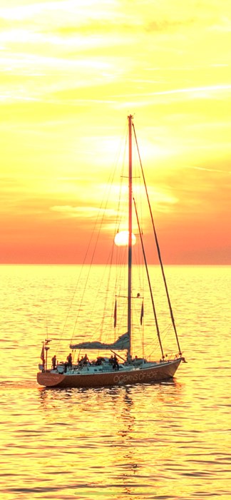 Oceans of Hope i solnedgangen