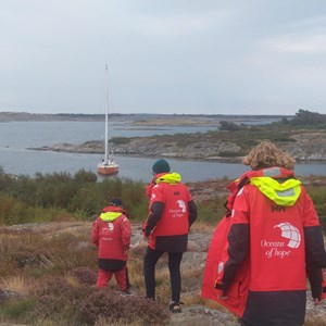 båden tog til den svenske Skærgård
