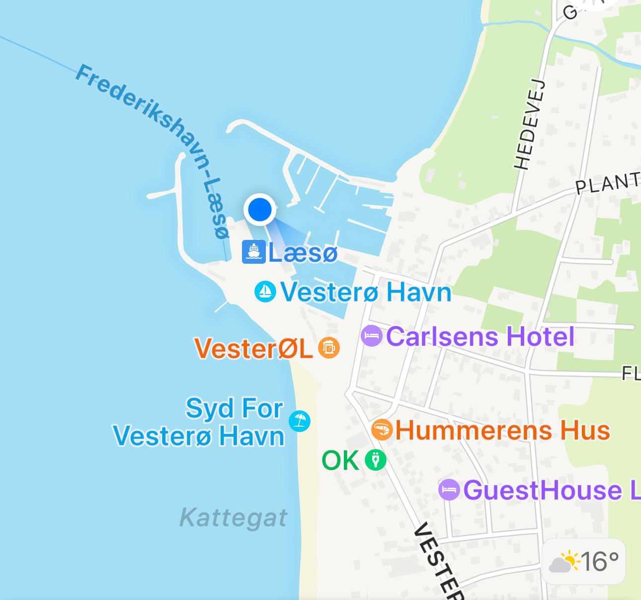 <h1>Fra Østerby Havn til Vesterø Havn</h1>
